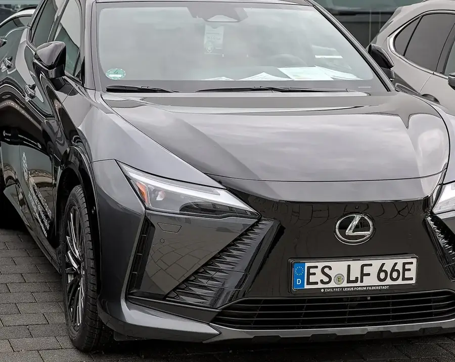 Lexus RZ 450e electric SUV in black